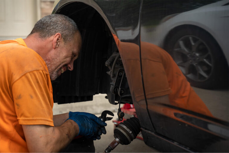 mechanic smiling